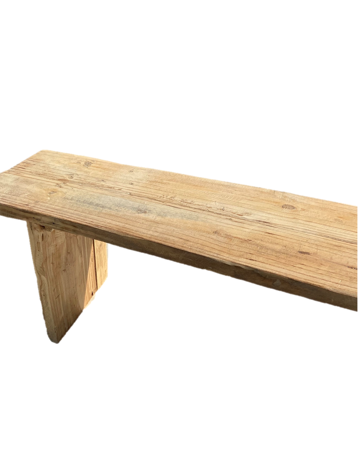 Bleached Wood Rustic Bench/Reclaimed Wood Bench
