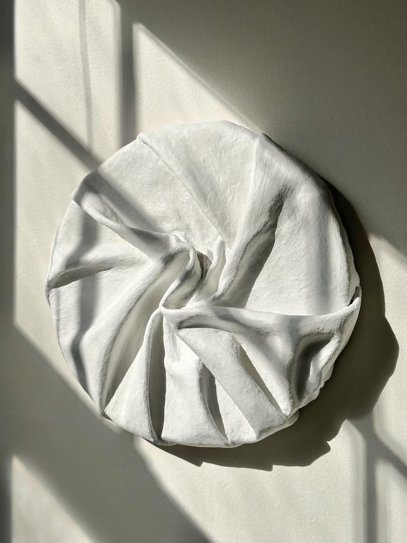 Round Plaster Sculpture